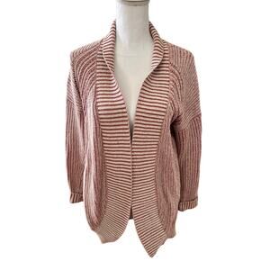 Thirty 88 Dusty Rose Chunky Knit Cocoon Cardigan Sweater M